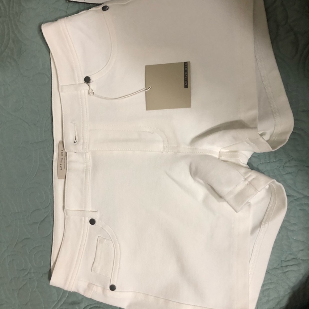 White cloth shorts